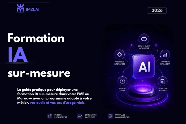 Formation IA sur-mesure pour PME avec un bootcamp personnalisé adapté au métier, aux outils et aux cas d'usage réels des équipes en entreprise.